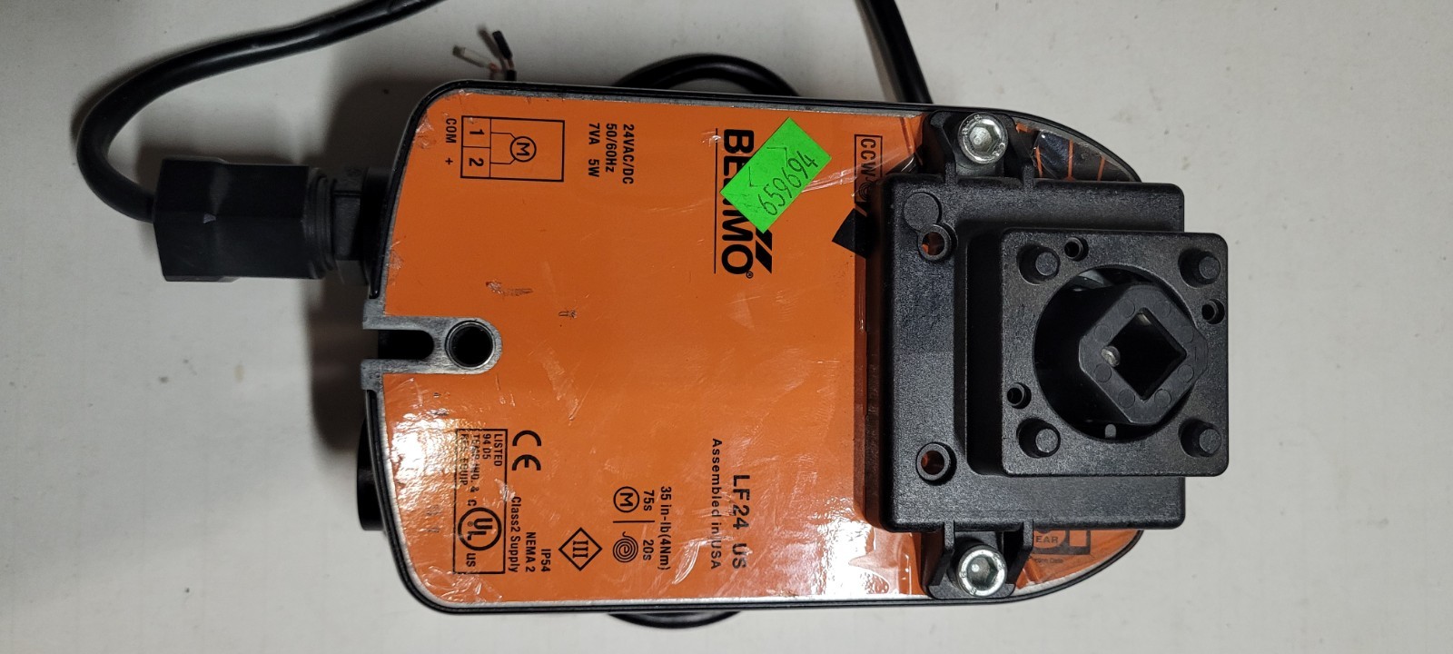 Belimo LF24 US Spring Return Actuator 24 VAC/DC