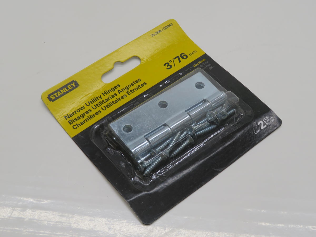 LOT OF 5 STANLEY 75-2390 CD840 NARROW UTILITY HINGES T212874
