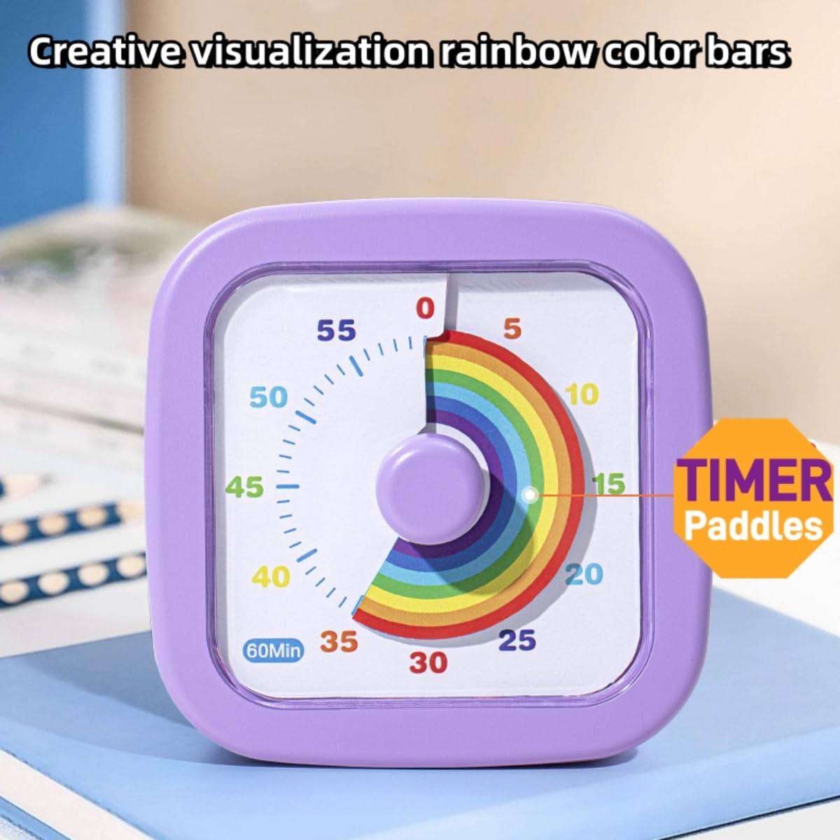 Kids Visual Timer Cute Rainbow - 60 Minute Countdown Timer Time Management ..