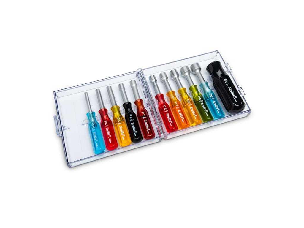 Xcelite PS120 11 Piece Convertible Mini Nutdriver Set - Inch Sizes