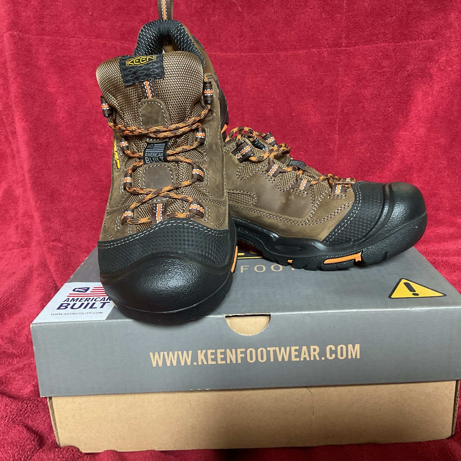 KEEN Utility USA Men's Braddock Low Soft Toe Work Boot Style 1014606