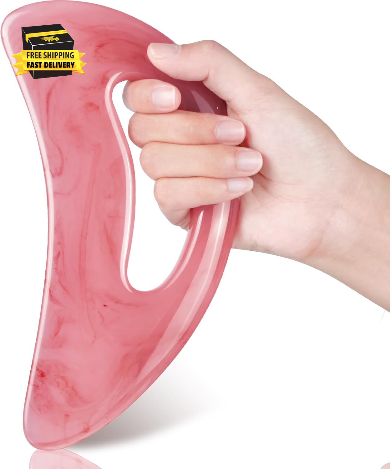Professional Gua Sha Massage Tool for Body Contouring & Anti-Cellulite, Large Re