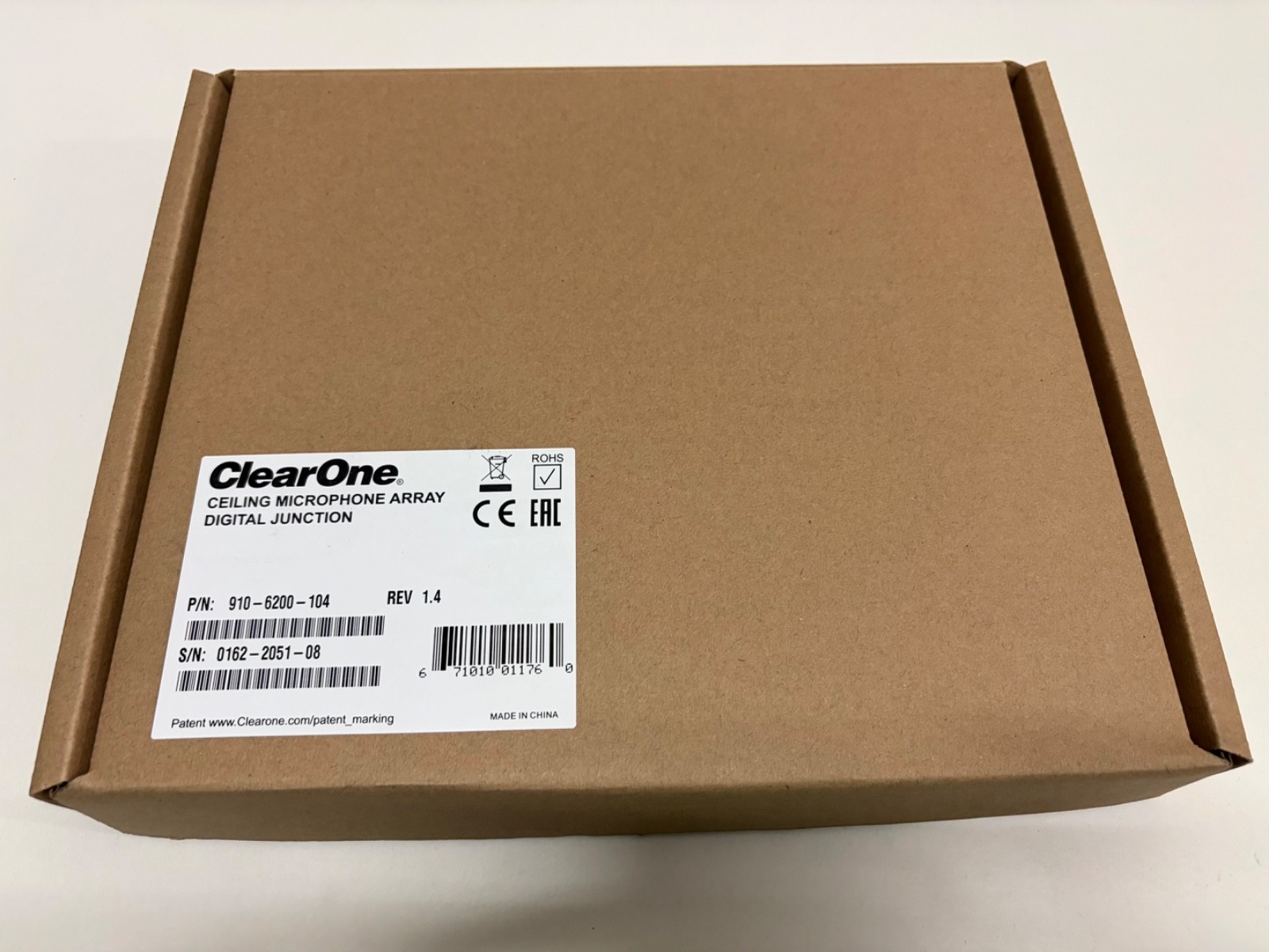 ClearOne Ceiling Mic Array Digital Junction Box 910-6200-104