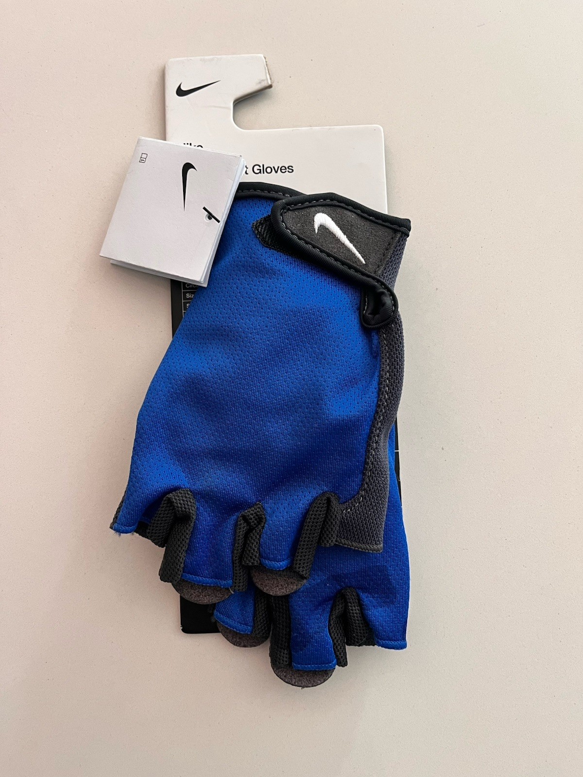 Nike Fitness Workout Training Gloves Men's XL new with tags Free Shipping Blue