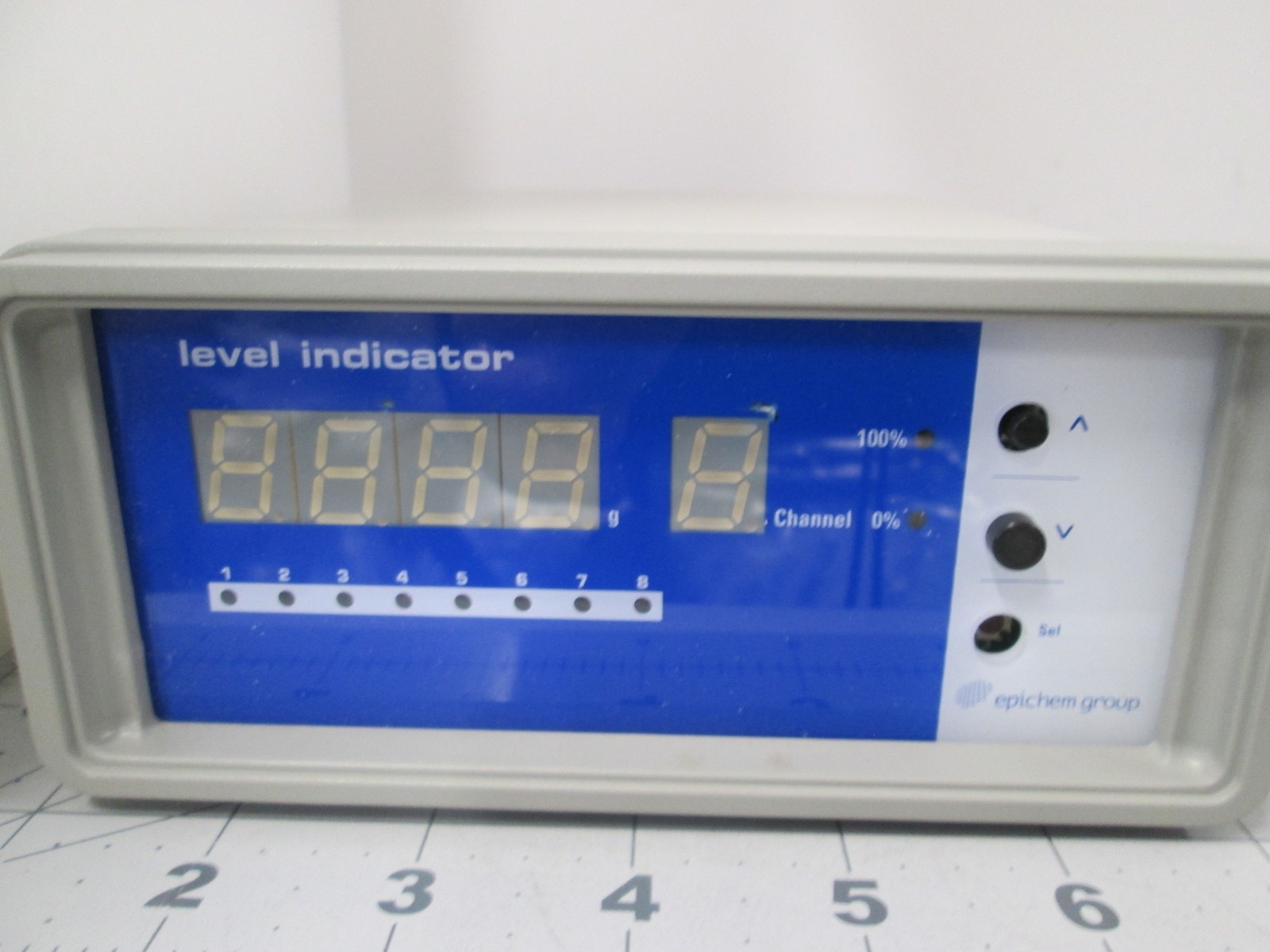 Epichem Group, EPCR-8, Level Indicator 8 Channel Read Out, Used