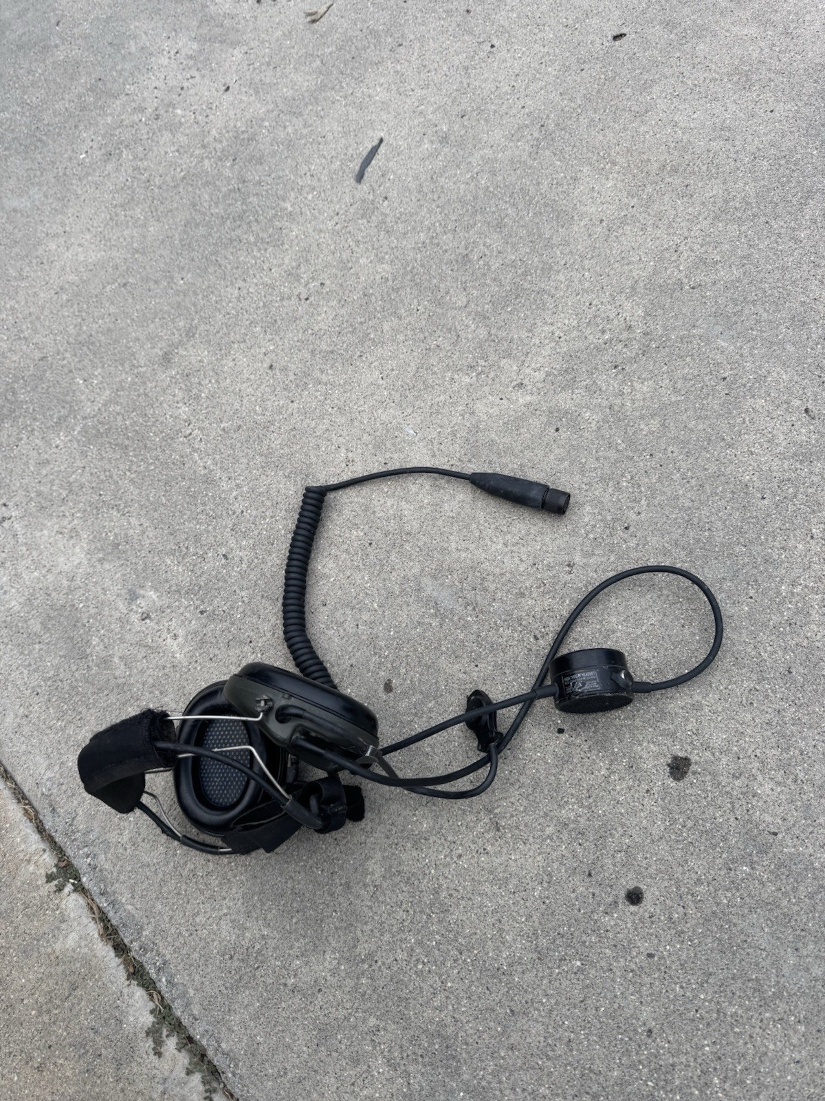 MSA Sordin High Threat Maritime 10 Pin OD Neckband Headset w/ Built In PTT