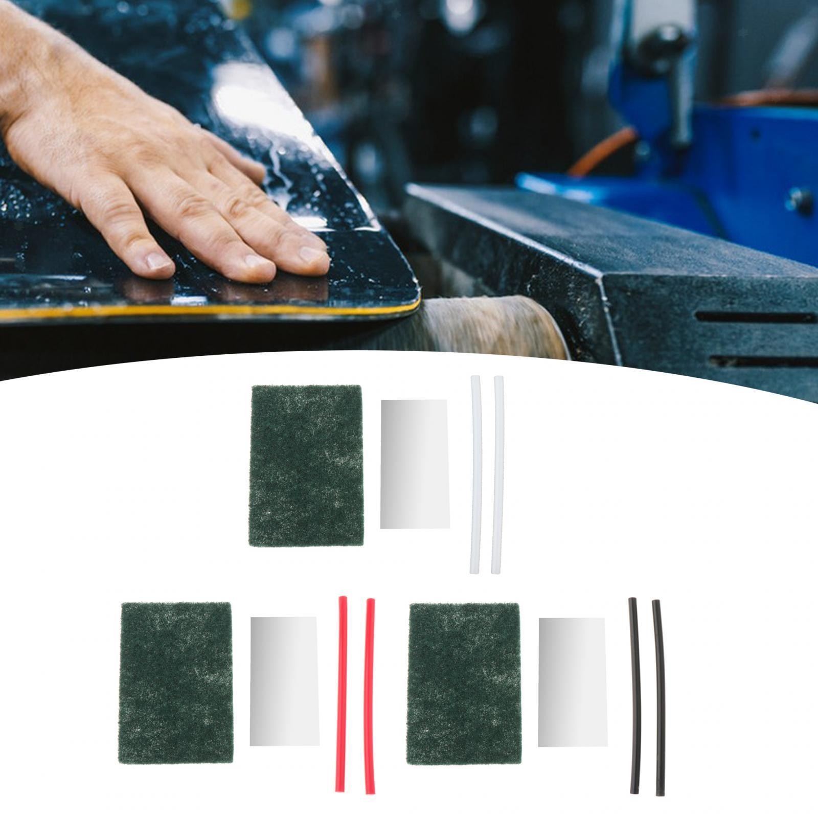 Snowboard Ski Base Base Repair Set , Compact Metal Remover, Buffing Pad, for Ski