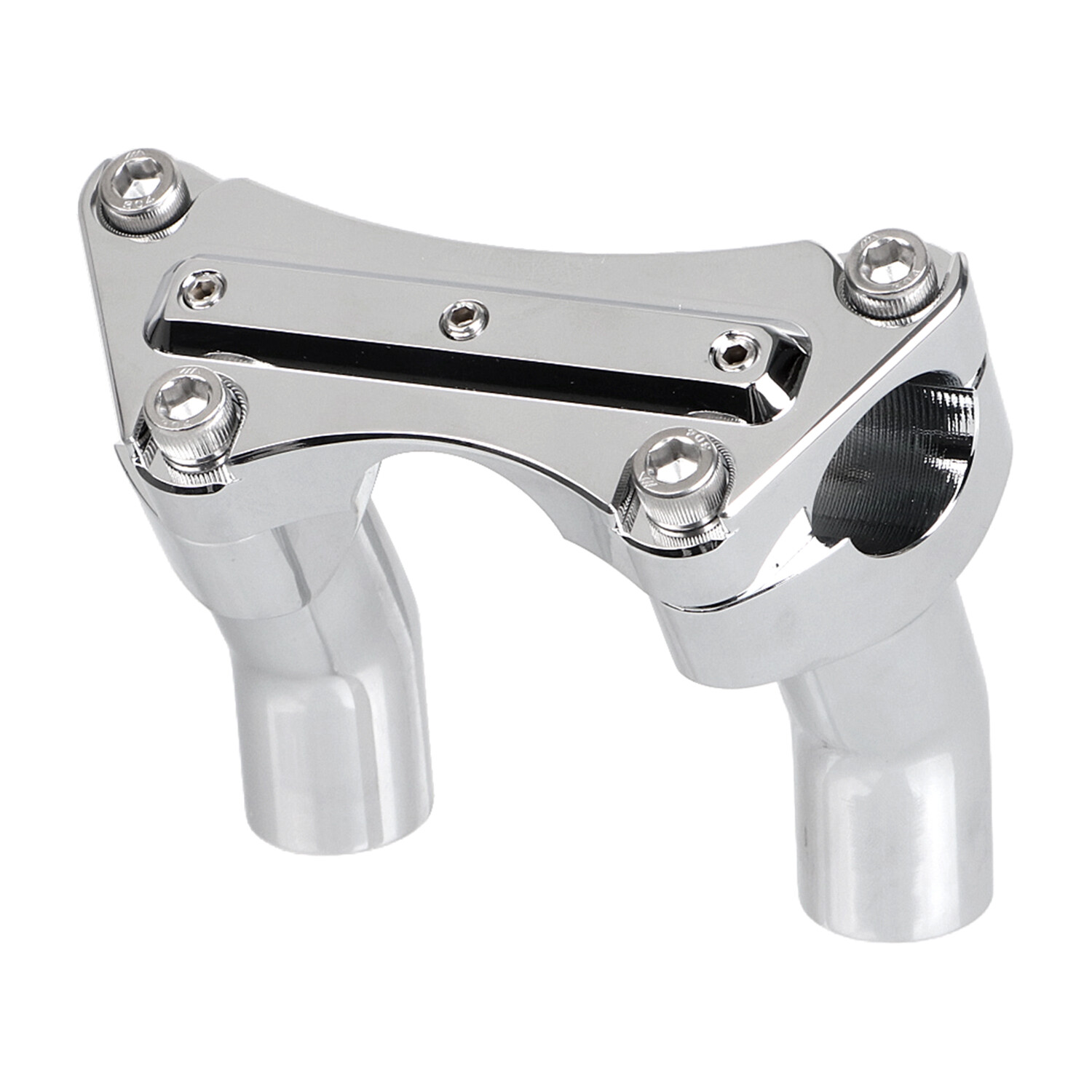 Chrome 3.5" Pullback Handlebar Riser Top Clamp For Harley Dyna Low Rider V-Rod