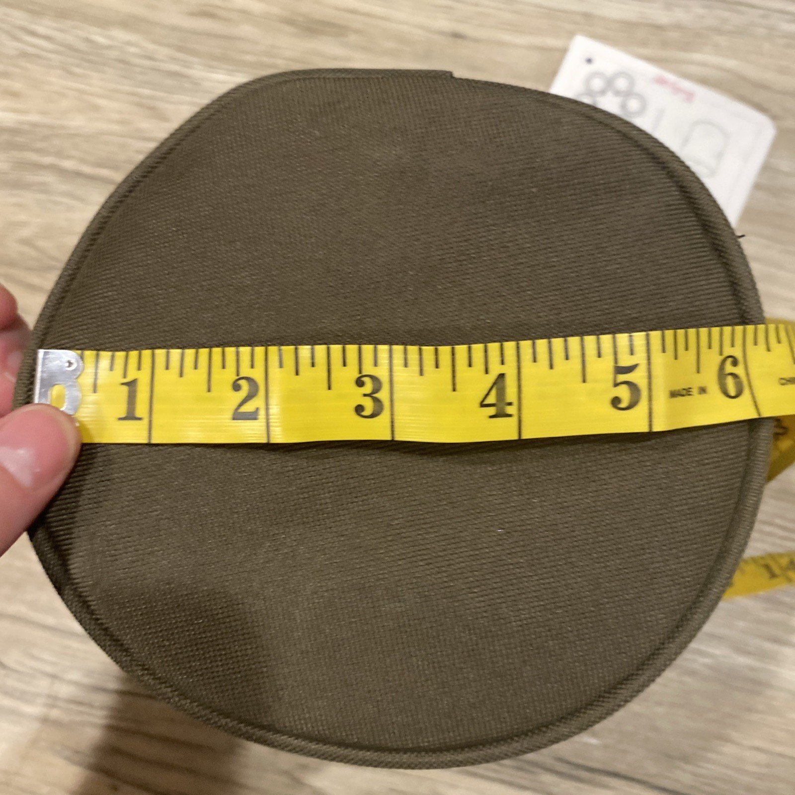 Thirty One Oh Snap Bin Brown round hanging storage Basket