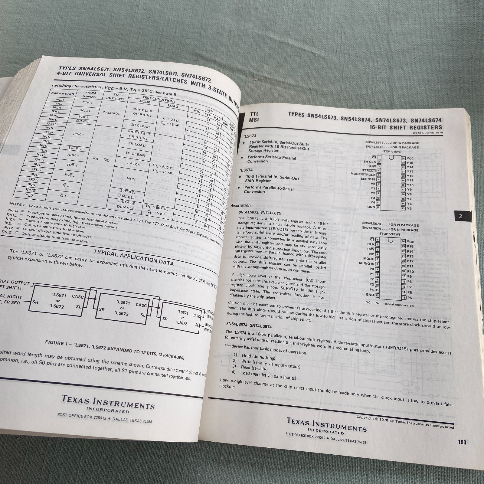 Book Lot Texas Instruments TTL Data 2nd Ed. Supplement Circuits Interface Linear