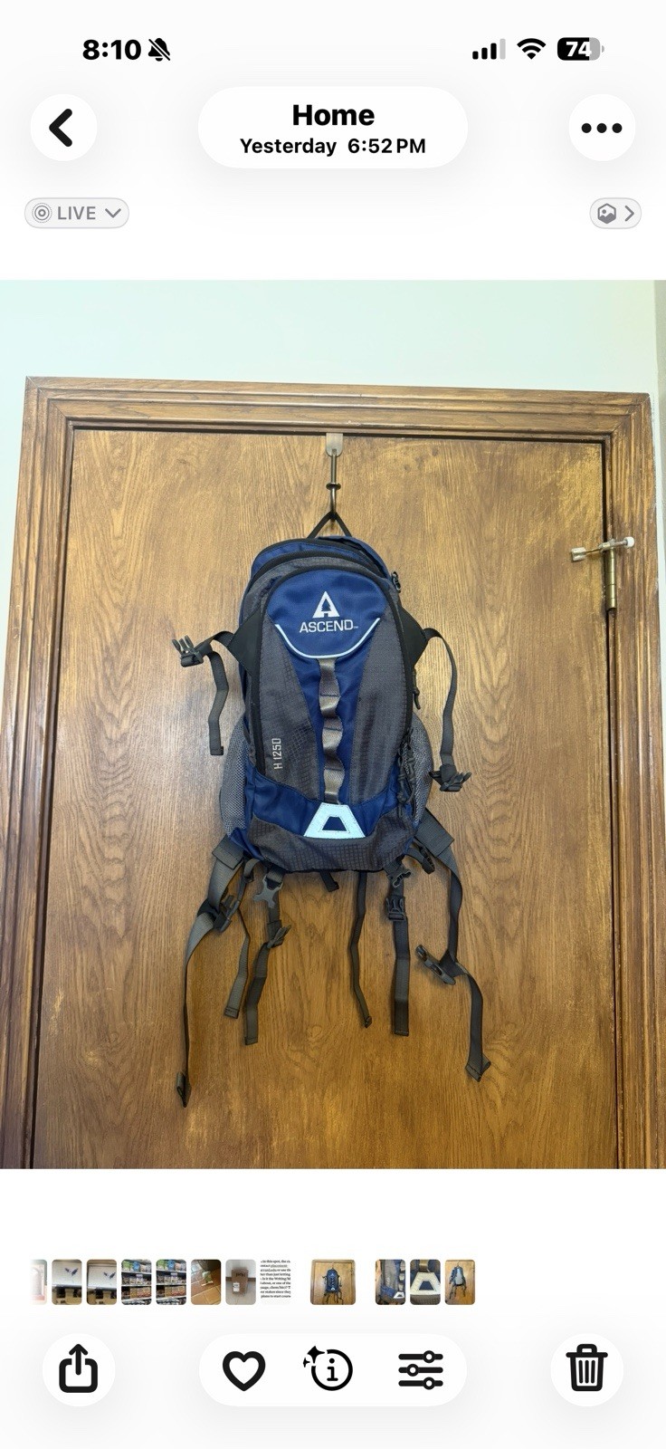 Ascend H1250 2L Hydration Backpack Pack (bladder not Included)