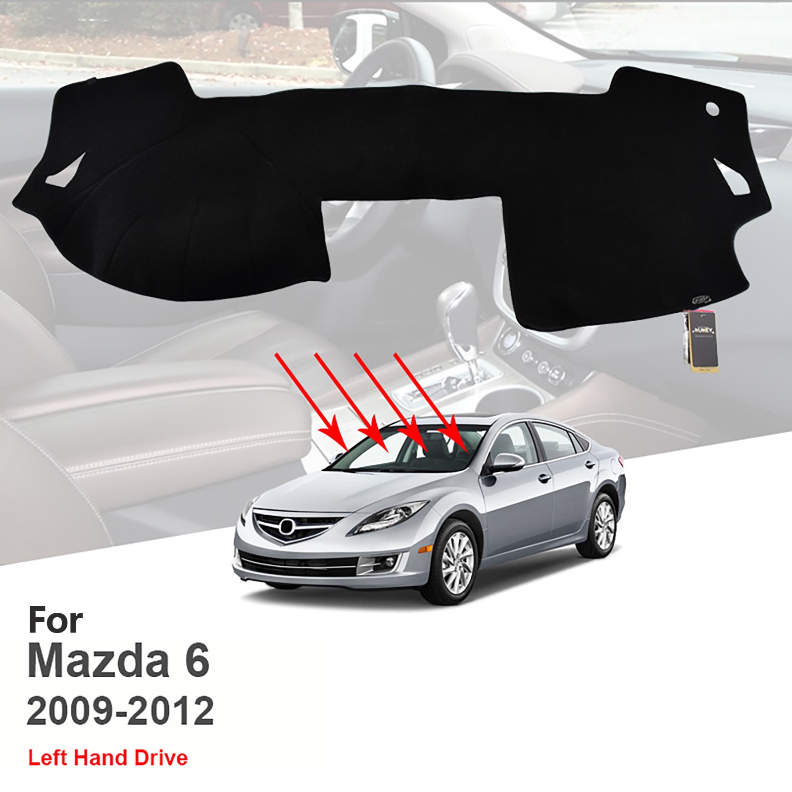 For MAZDA 6 For Mazda6 2009 2010 2011 2012 Dashboard Mat Dash mat Car Dash Cover