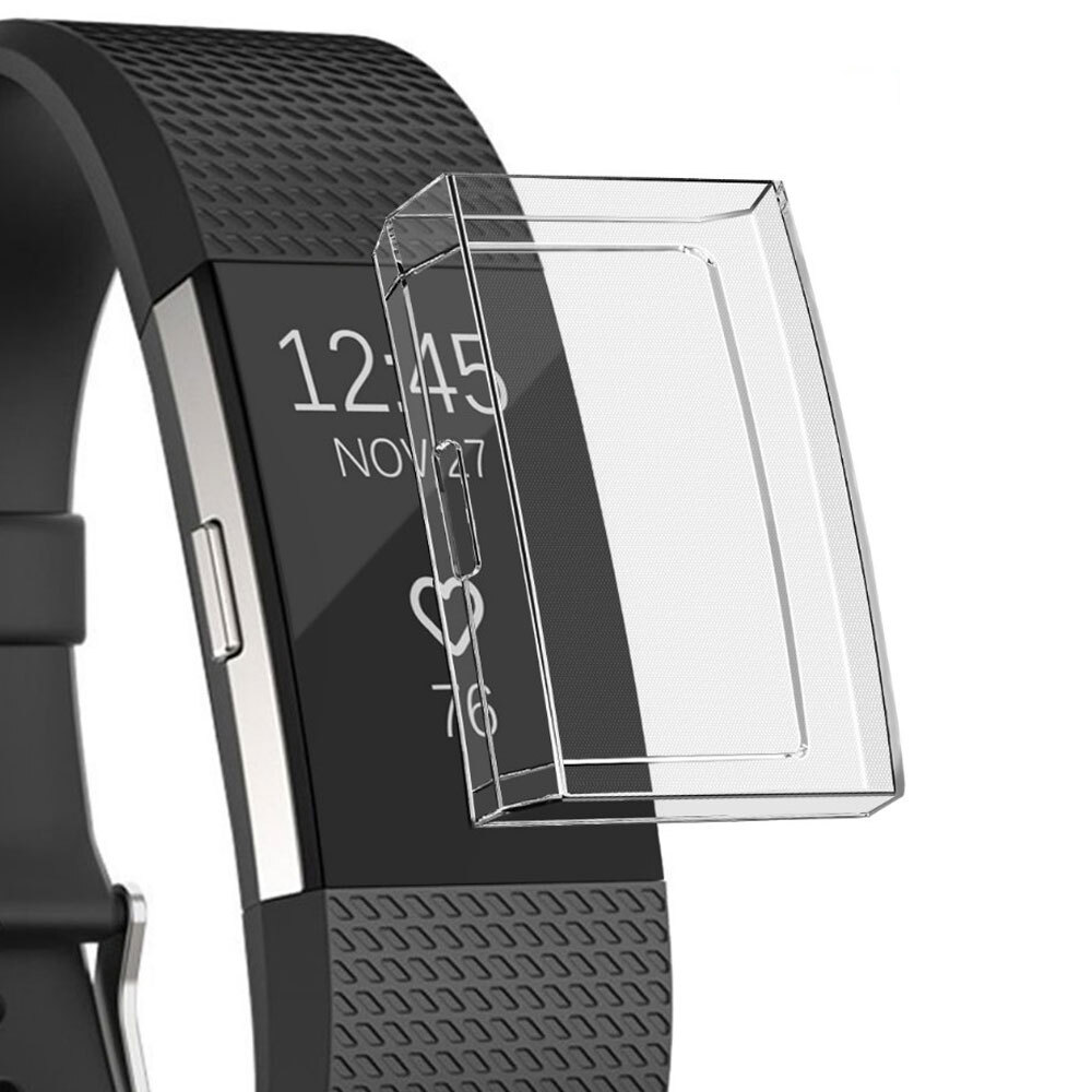 TPU Silicone Soft Shock Proof Case For Fitbit Charge 5/4/3/2 Screen Protector