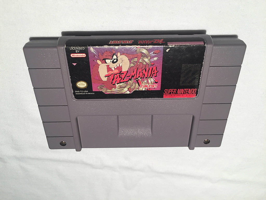 Taz-Mania (Super Nintendo SNES) Sunsoft Game Cartridge Vr Nice!