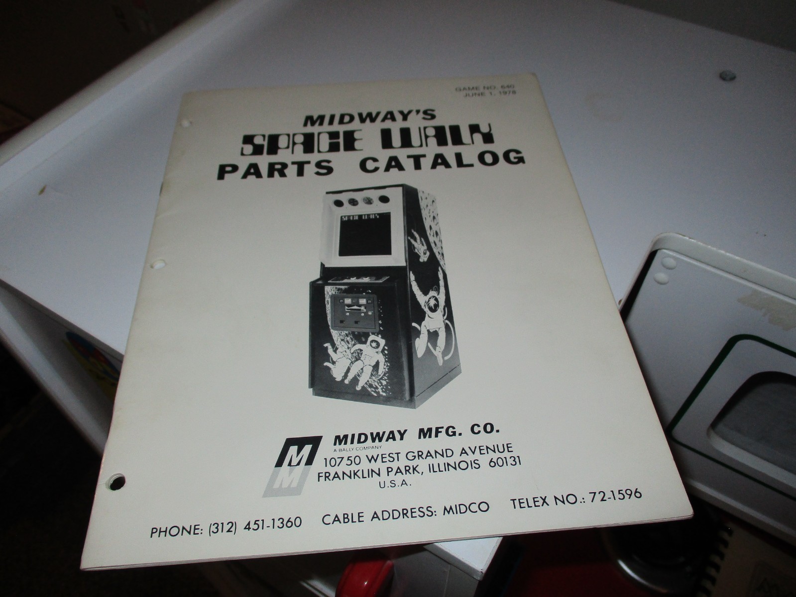Midway Space Walk arcade parts catalog