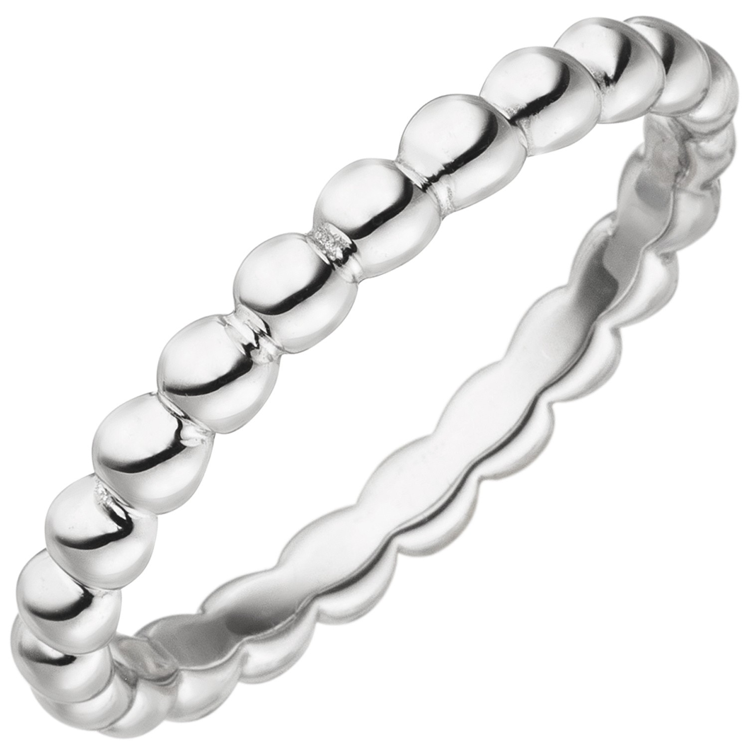 Jobo ladies' ring ball 925 sterling silver ball ring RW: 60