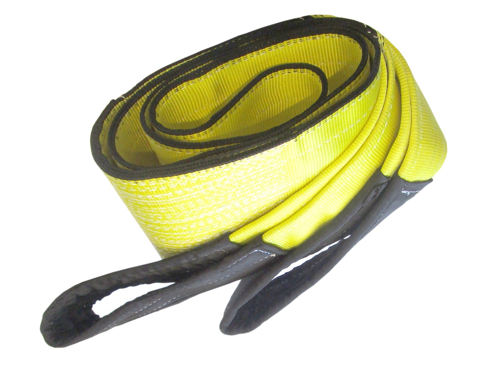 4" x 30' ft 2-Ply Towing Recovery Lifting Crane Strap Reinforced Eye & Eye Sling