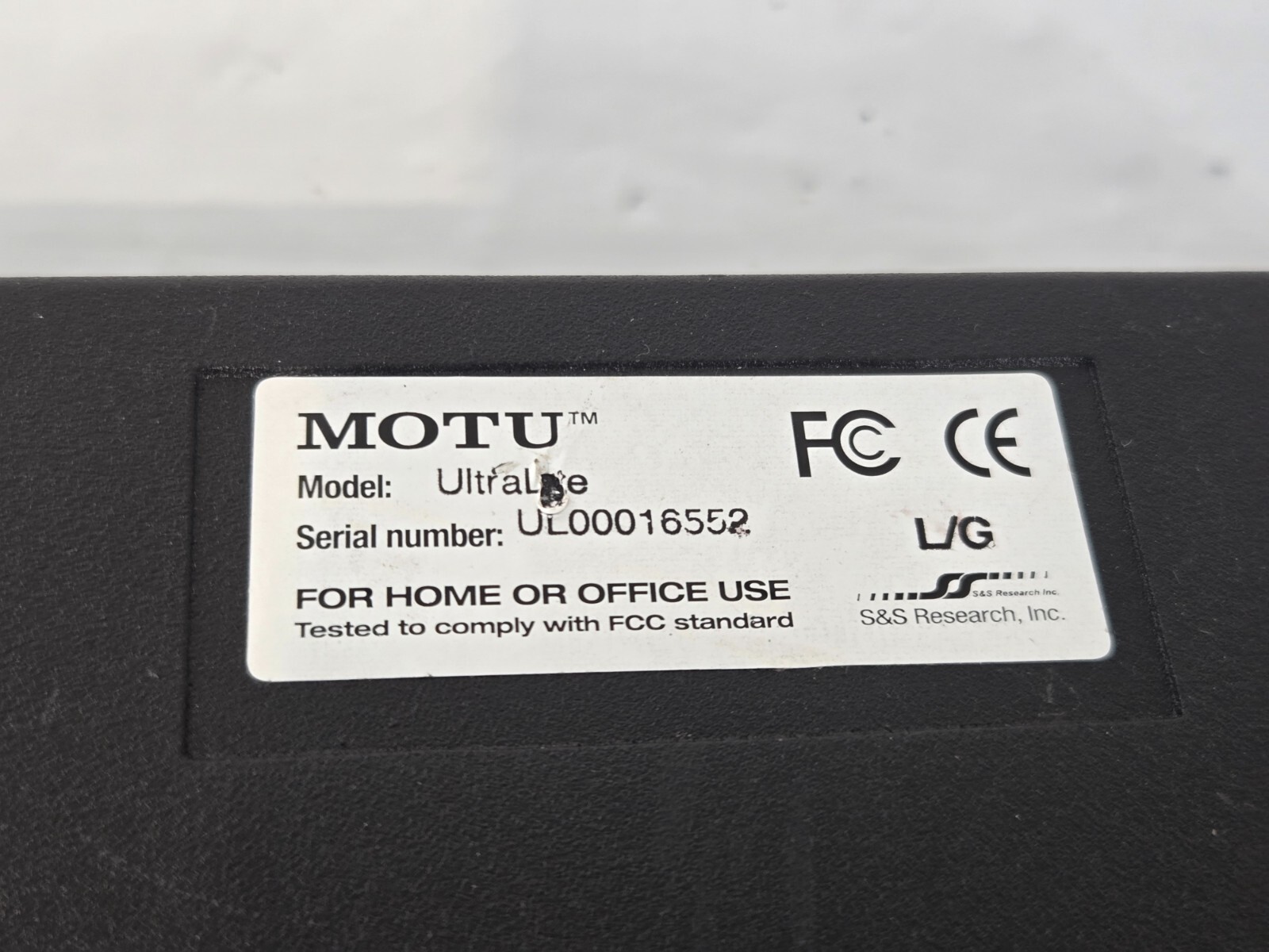 MOTU UltraLite mk1 Recording Interface