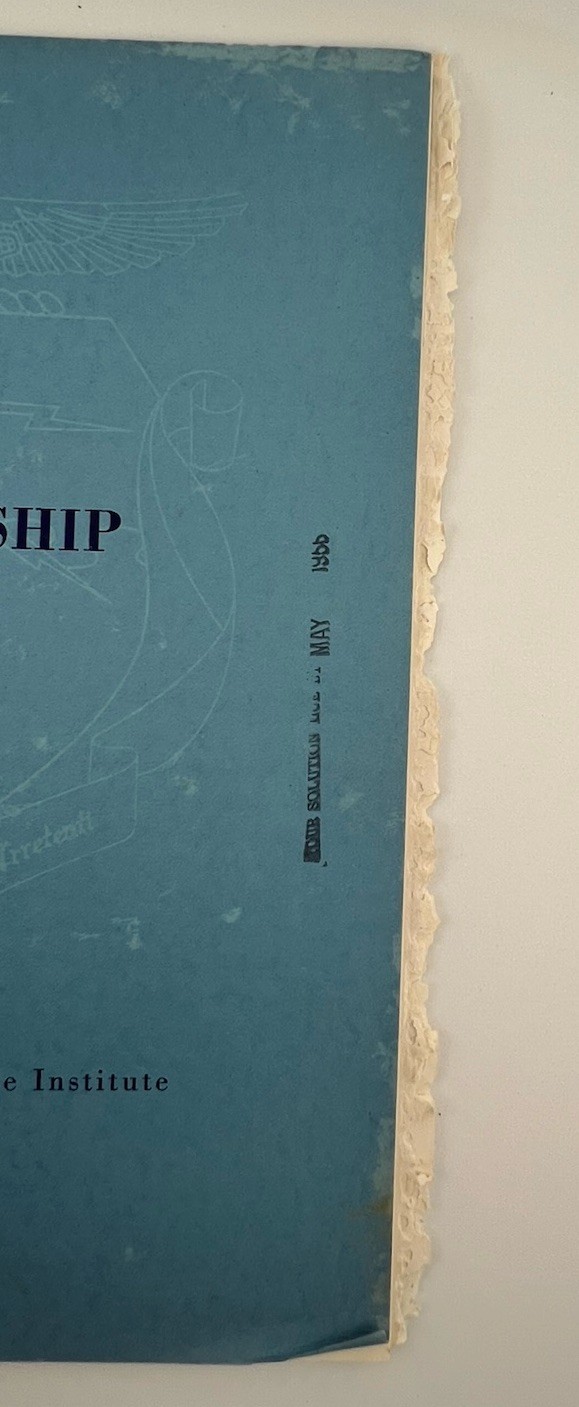 USAF Extension Course Institute Books: Intelligence, Expression, & Leadership