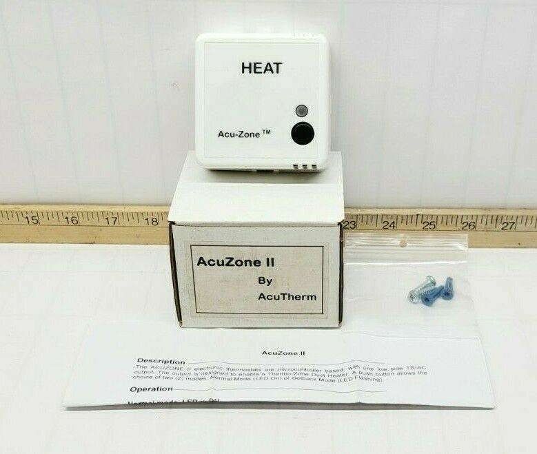 NEW ACUTHERM ACU-ZONE II ELECTRONIC THERMOSTAT FOR THERMO-ZONE DUCT HEATERS