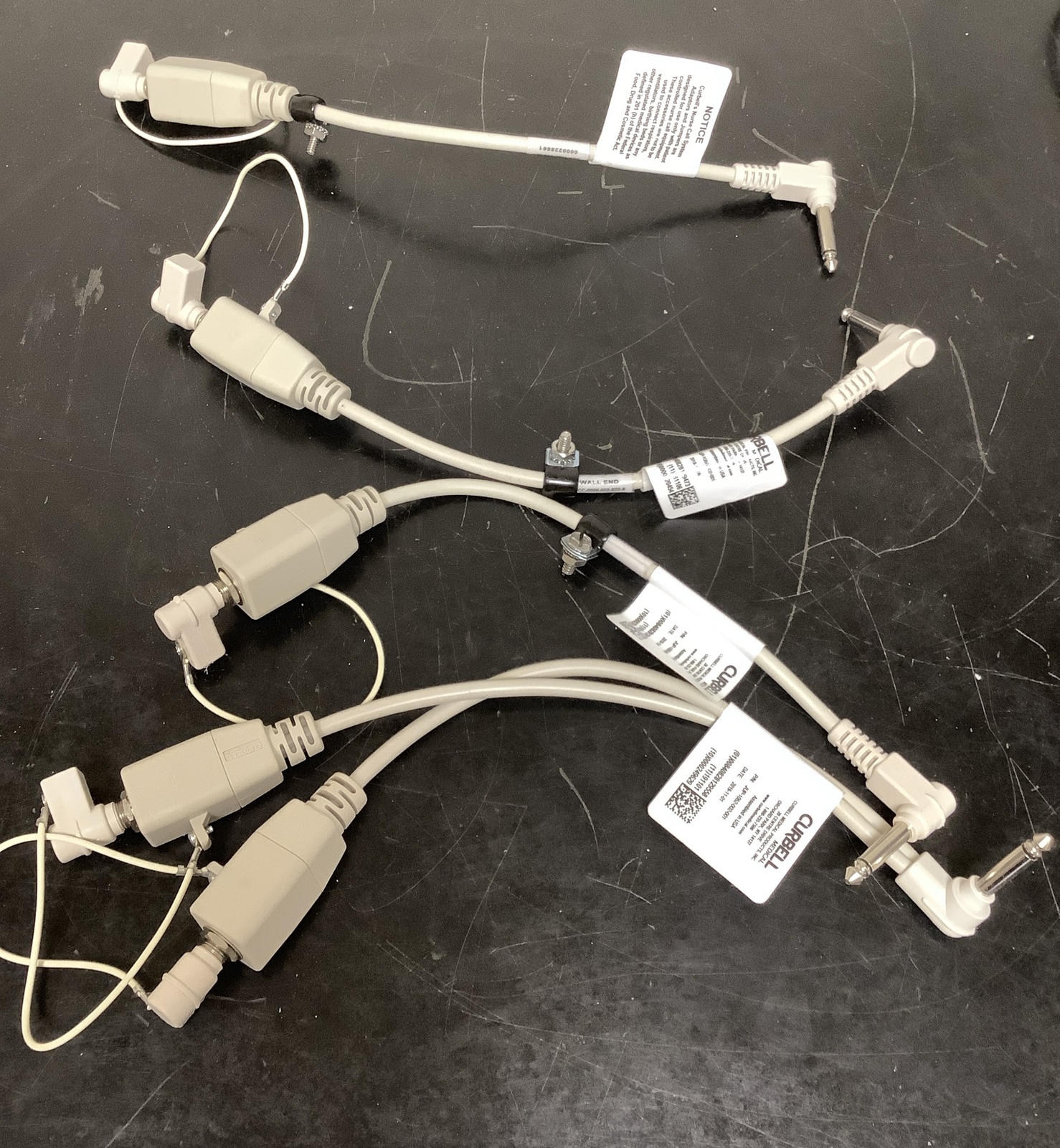 Lot of 4 Curbell Medical Adaptors JUP-1050-002-001 and JUP-1052-002-001