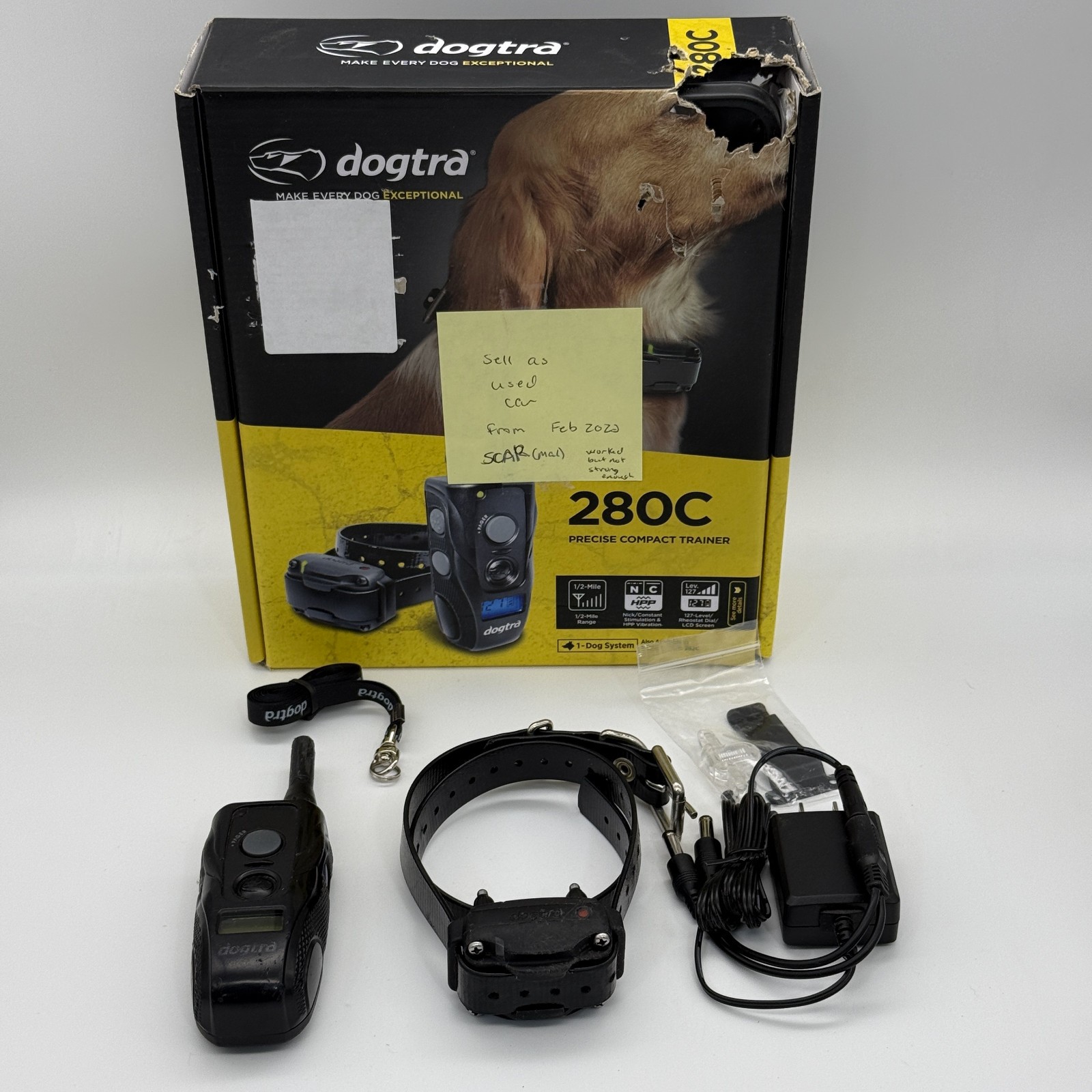 Dogtra 280C Precise Control 127-Level Training Dog E-Collar