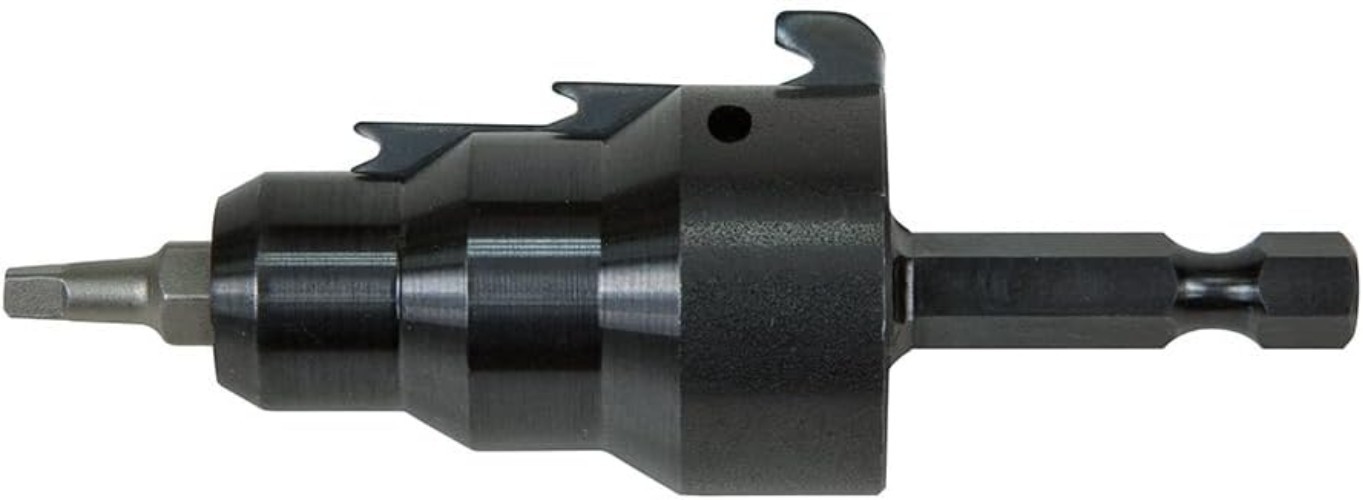 Power Conduit Reamer with Improved Bit Retention, 1/2-, 3/4- and 1-Inch,