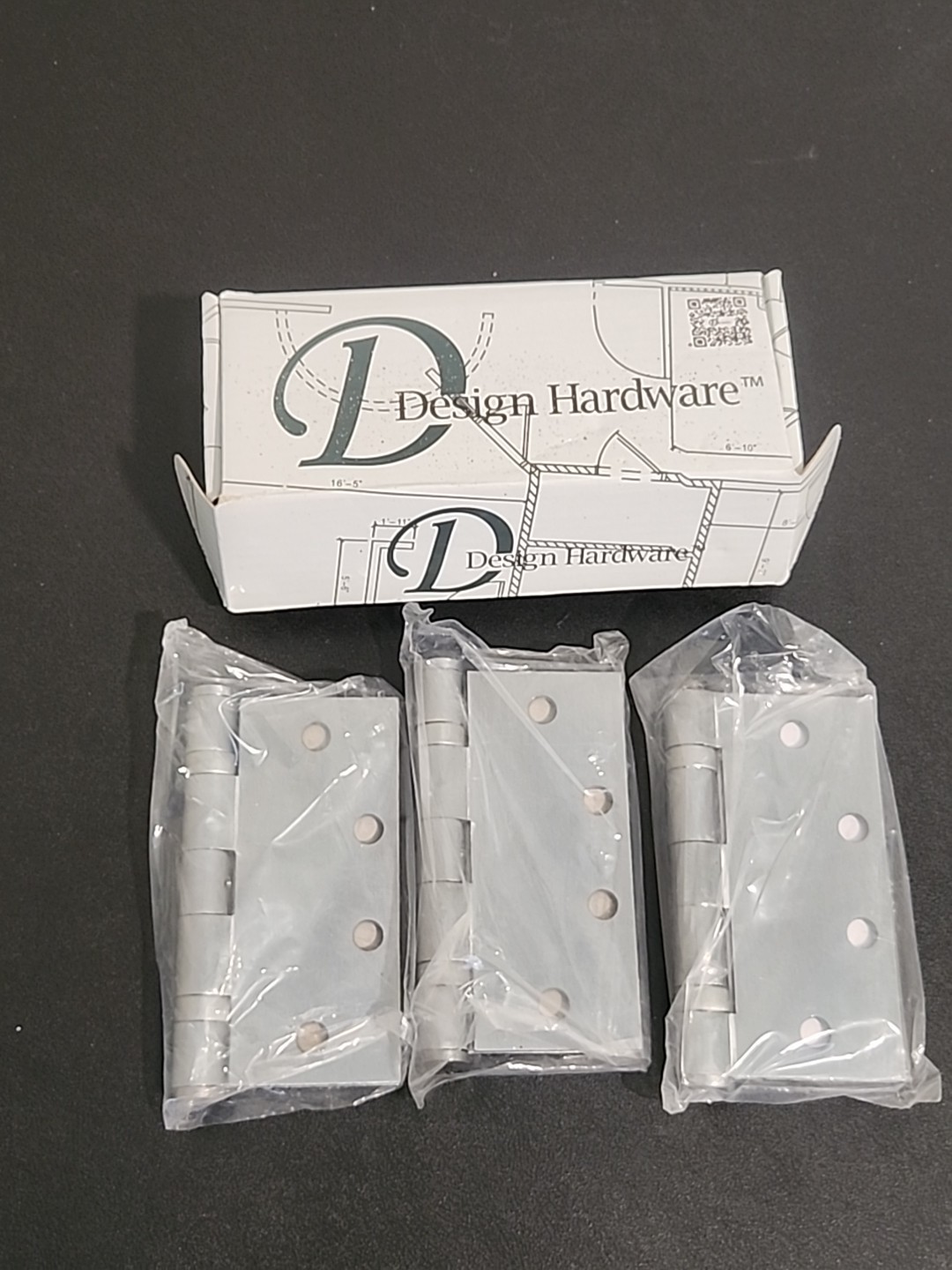 Set of 3 Design Hardware BB5 4.5X4.5 US26D-652 3 pc.  New in Box