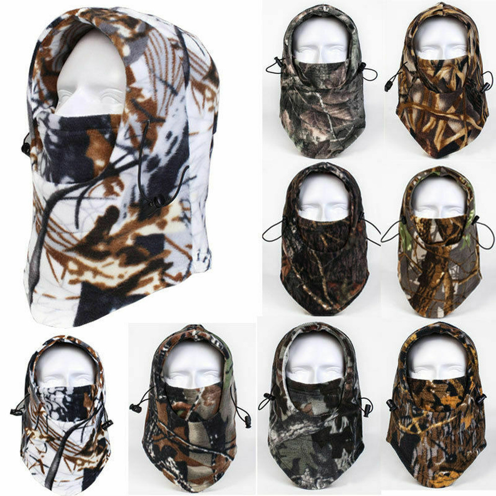 Thermal Fleece Balaclava Face Mask Hood Windproof Ski Face Mask For Cold Weather