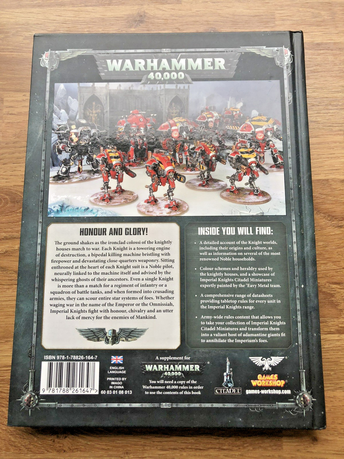 Warhammer 40,000 Codex Imperial Knights game guide 2018. HB
