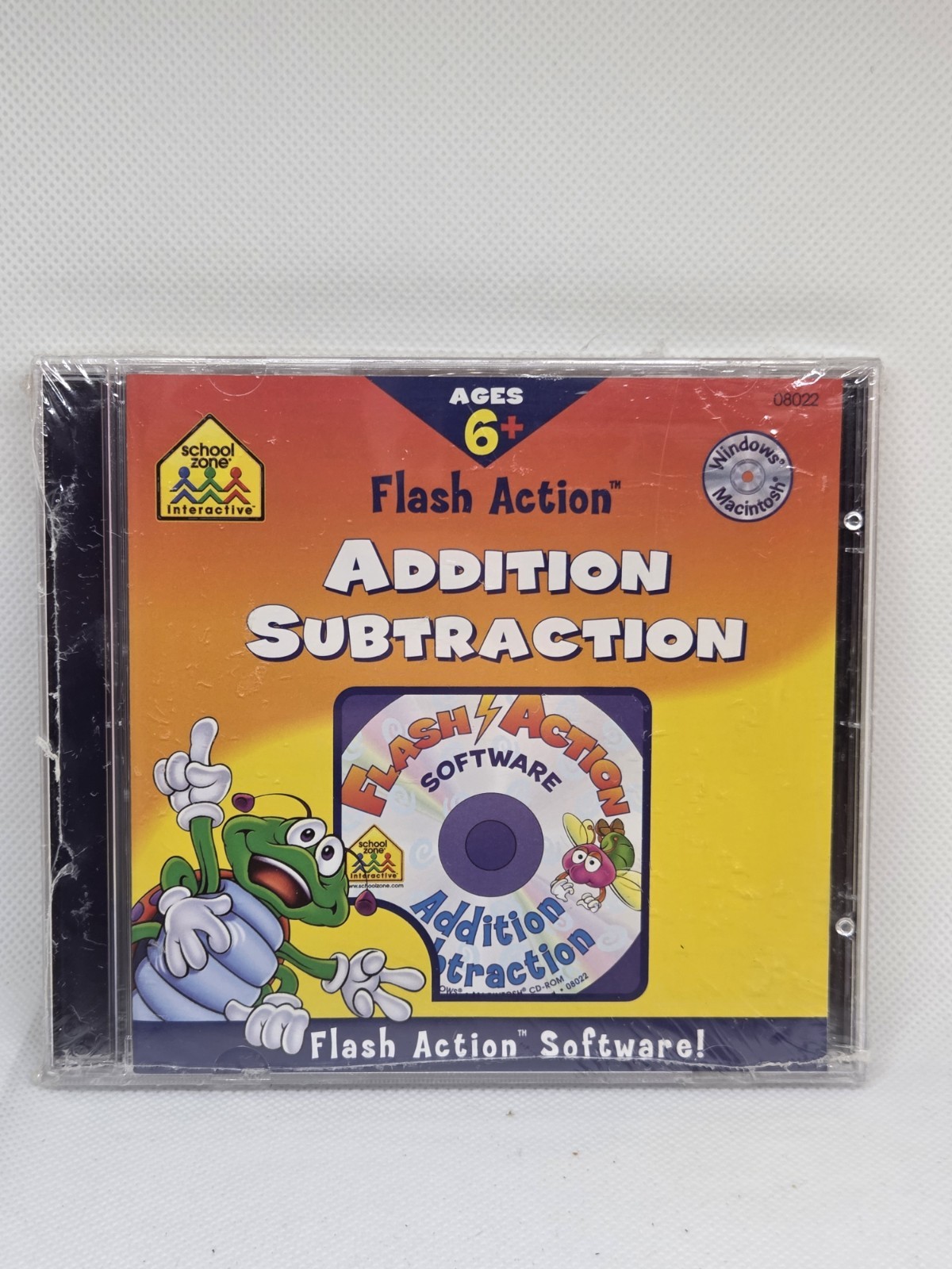 Software PC School Zone Flash Action Addition Subtraction Age 6+ NEW Jewel