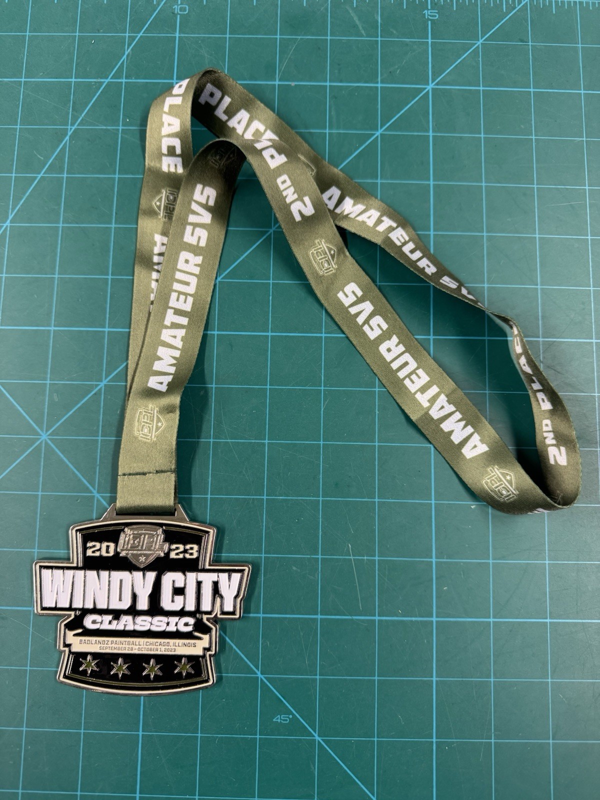 ICPL Windy City CLASSIC 2023 5-man AM 🥈 place medal.