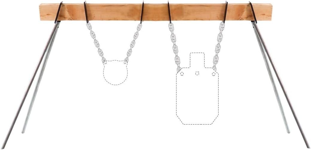Target Stand Bracket Kit, 2x4 Mounting Bracket with Shooting Target Hanging Hook