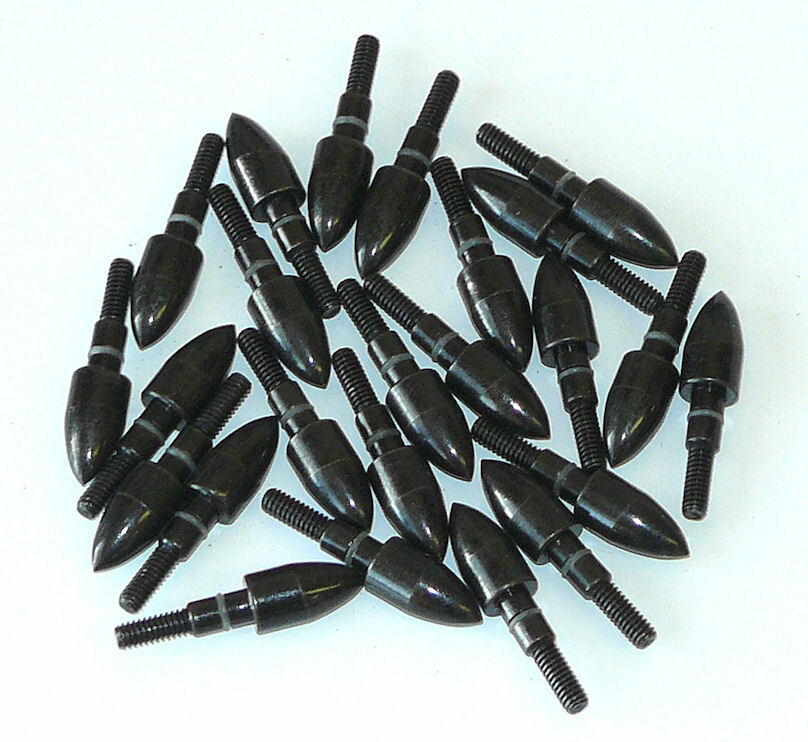 125 gr O-Ring Target Practice Bullet Field Points Tips Crossbow Weight Sorted 24