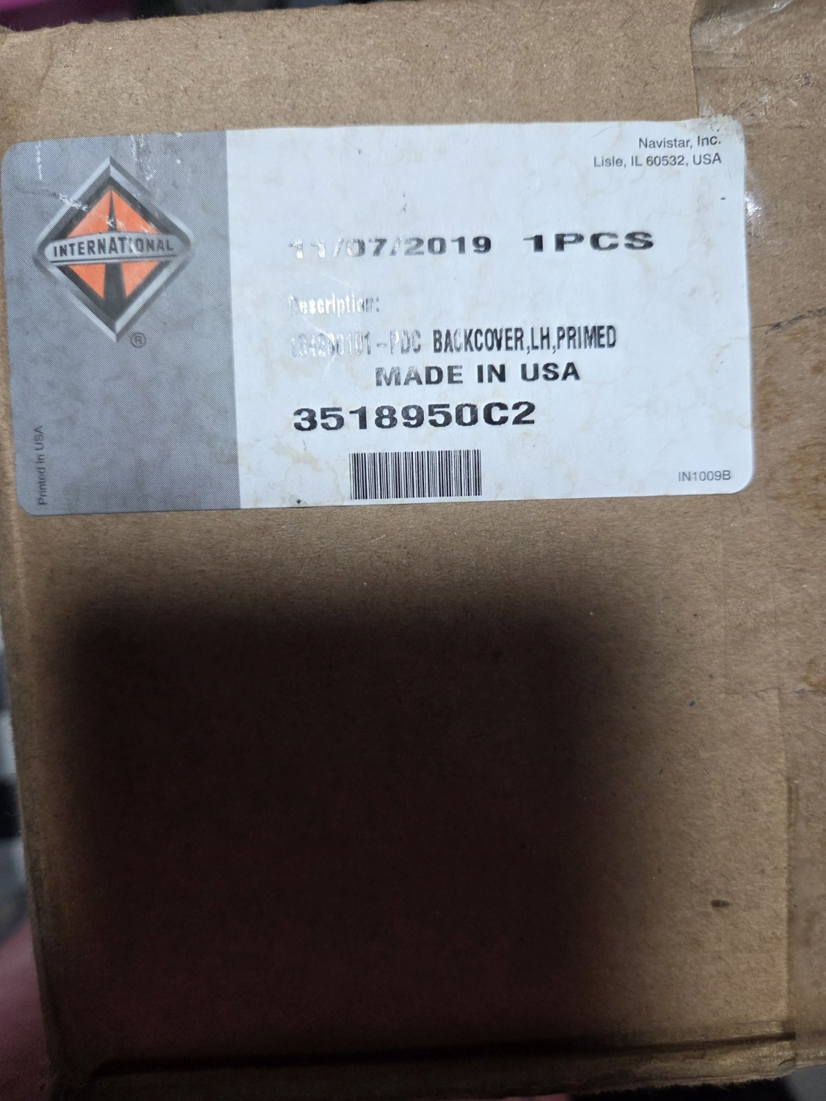 OE Navistar International Replacement Mirror Shell - Primered 3518950C2
