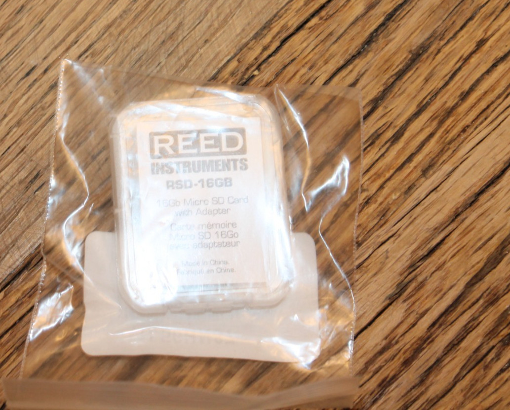 Reed Instruments Memory Card w/Adapter,16GB Storage Cap. RSD-16GB Reed