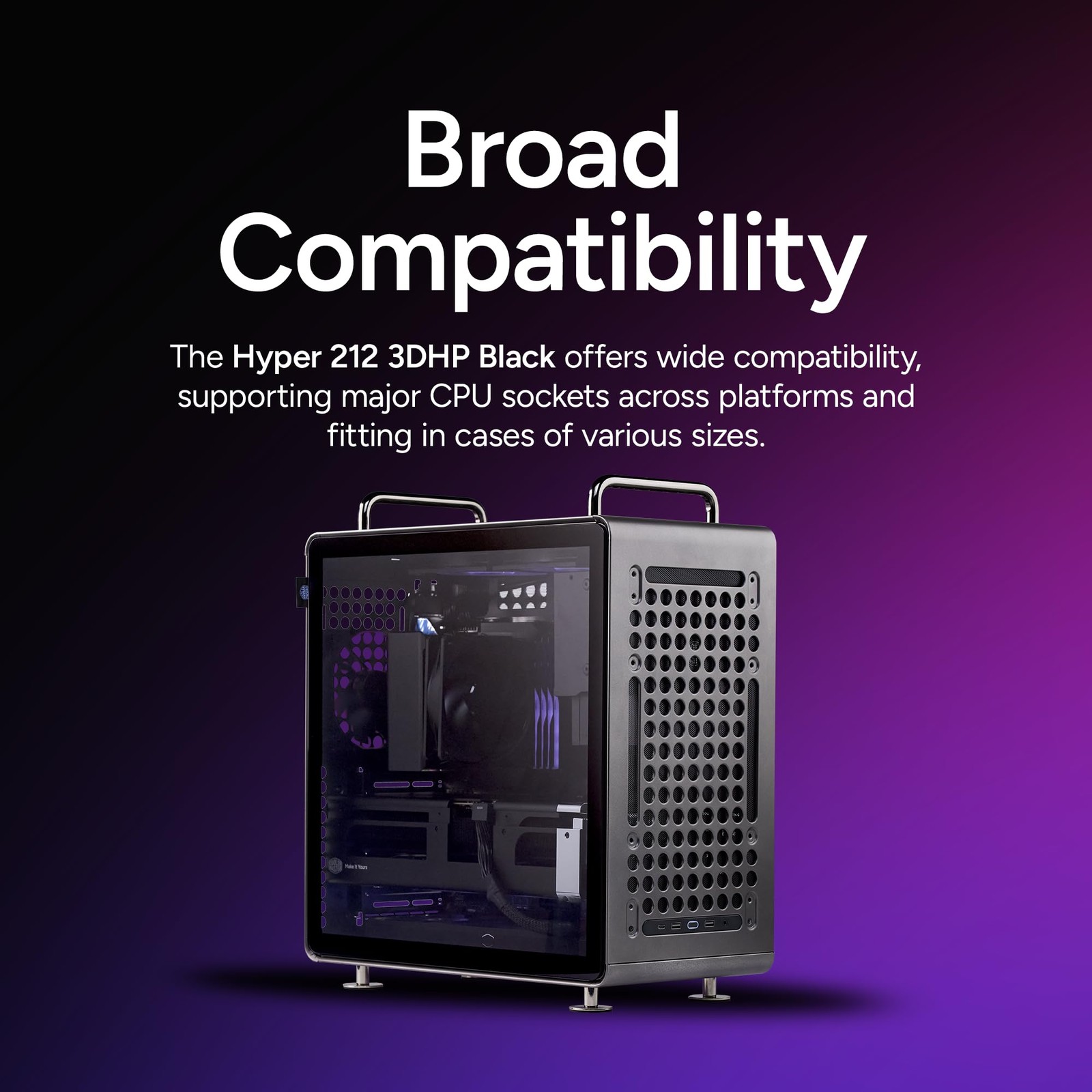 Cooler Master Hyper 212 3DHP CPU Air Cooler – Patented 3D Heat Pipe Technology,