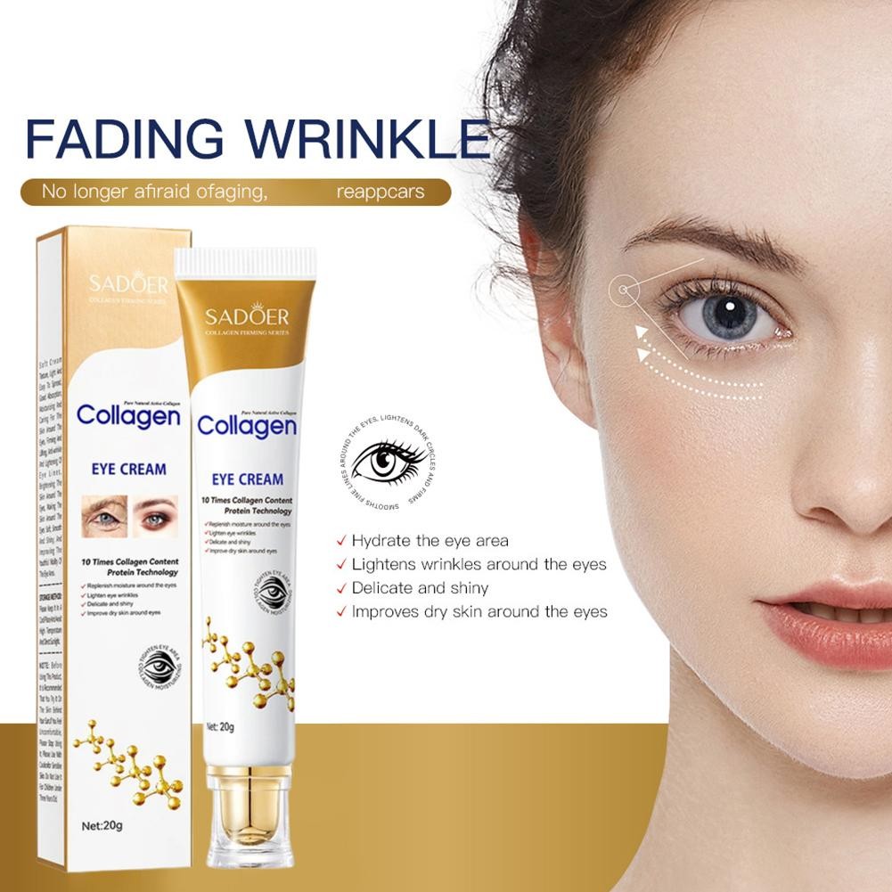 Collagen Anti wrinkle Eye Cream Remove Eye Bags & Dark Circles 1pcs J2K3 R6 P7Z1