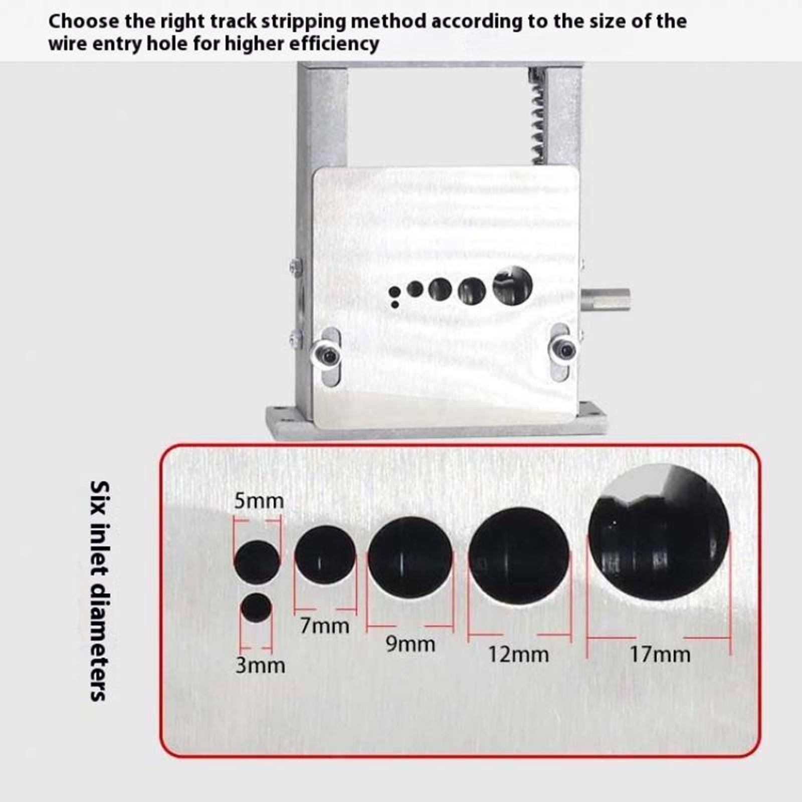 Manual Wire Stripping Machine Sturdy with 6 Channels Cable Stripping Tool