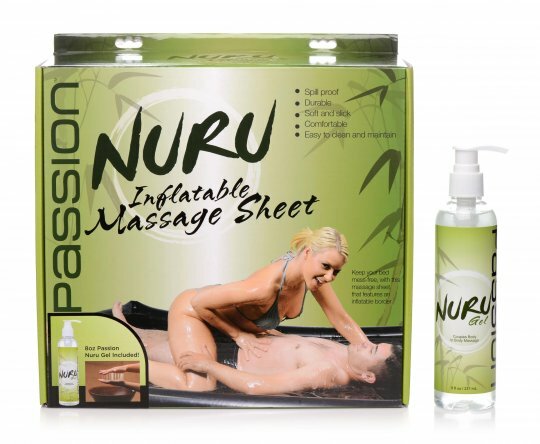Japanese Style Nuru Inflatable Massage Sheet Deluxe Kit Oil Gel Massaging Portab