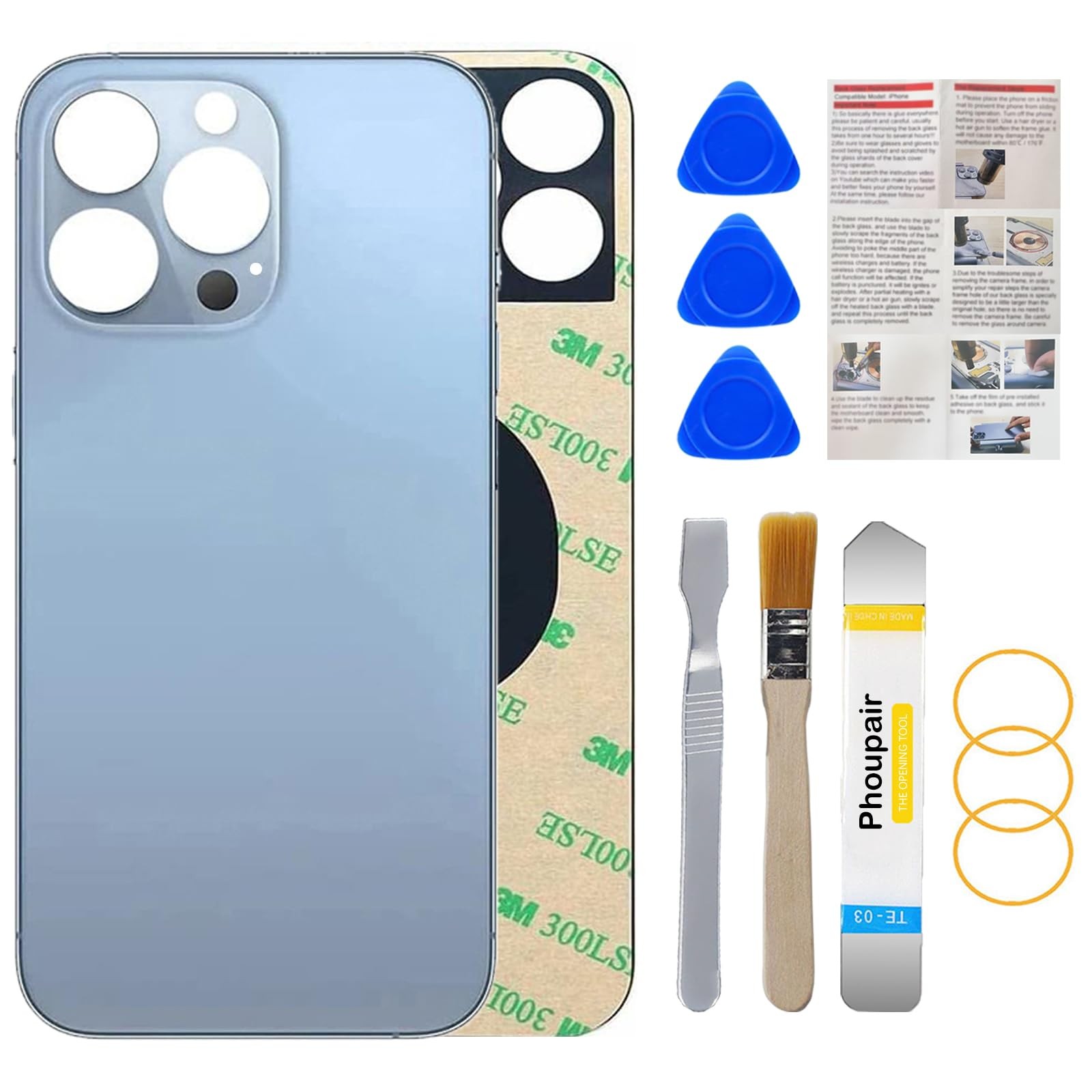 OEM Rear Back Glass Replacement for iPhone 13 Pro Max 6.7 Inches with Profess...