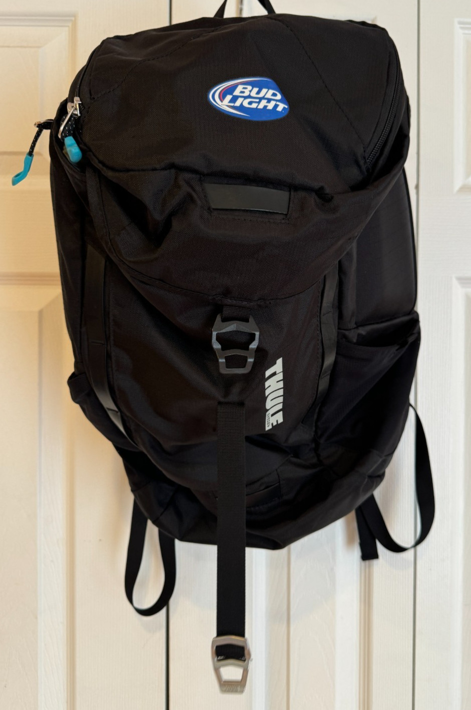 NEW Thule Sweden Black Backpack Bud Light Ad Logo Advertising Laptop Pocket