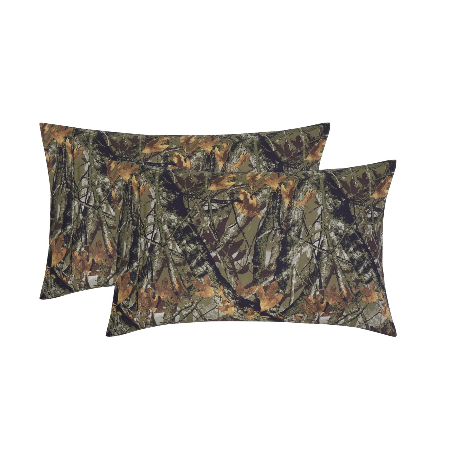Super Soft Brushed Microfiber Pillowcase Set Camo King 2 Piece
