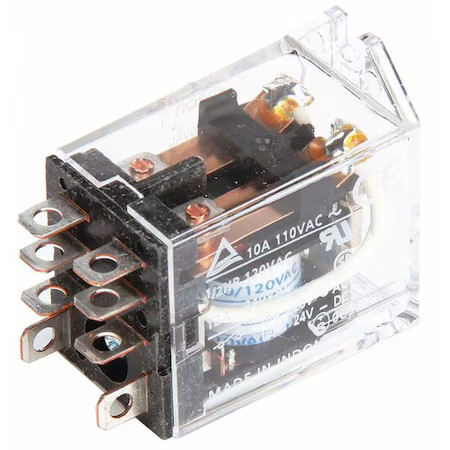 Omron Ly2f-Ac110/120 Flange Relay, 120Vac, 8 Pins, 10A @ 120V Ac