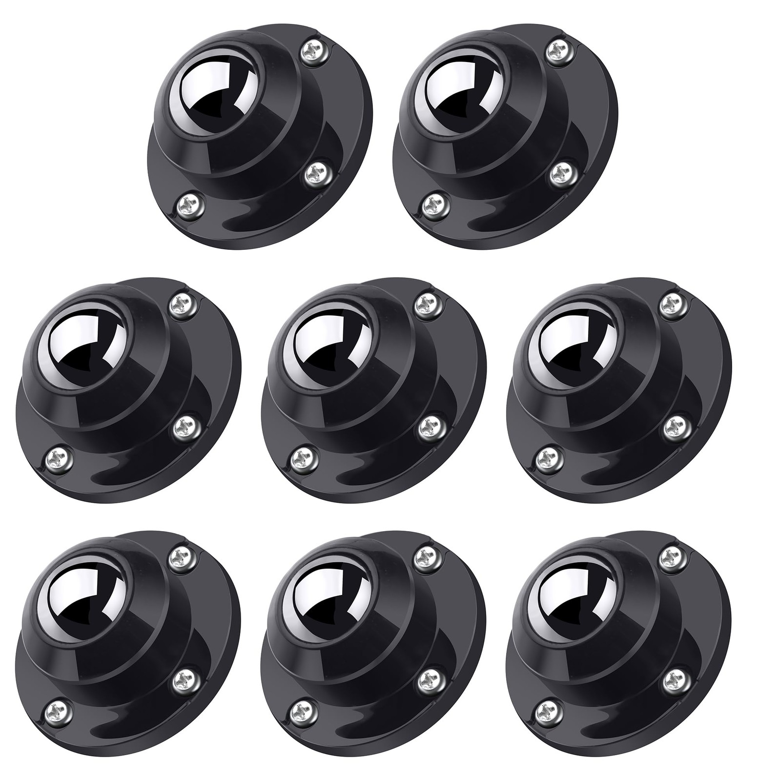 8 Pack Self Adhesive Caster Wheels 1 Inch for Appliance Sliders Rollers, Load...