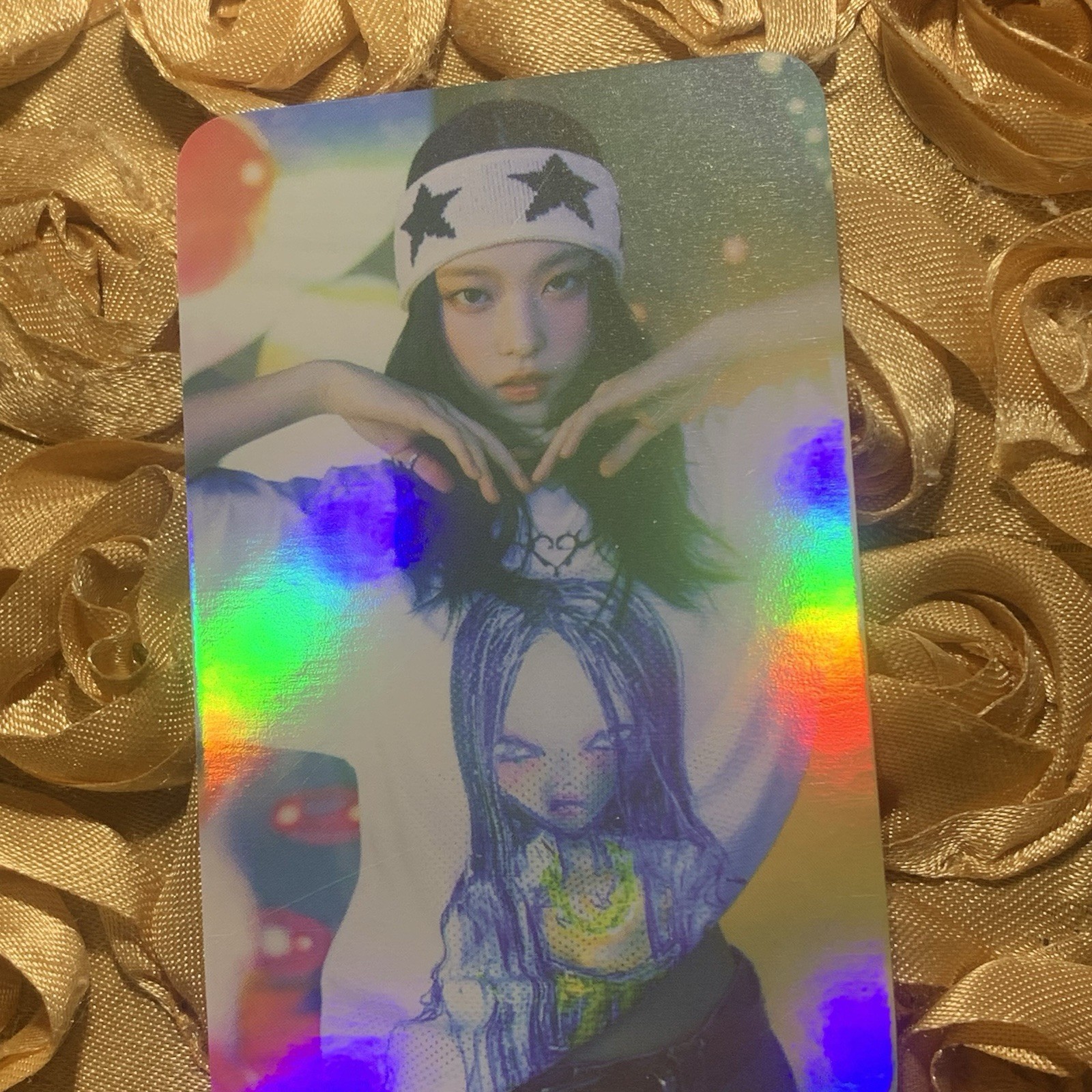 Haerin NEWJEANS SUPER Edition K-Pop Idol Photo Girl Shiny Card Star Bae