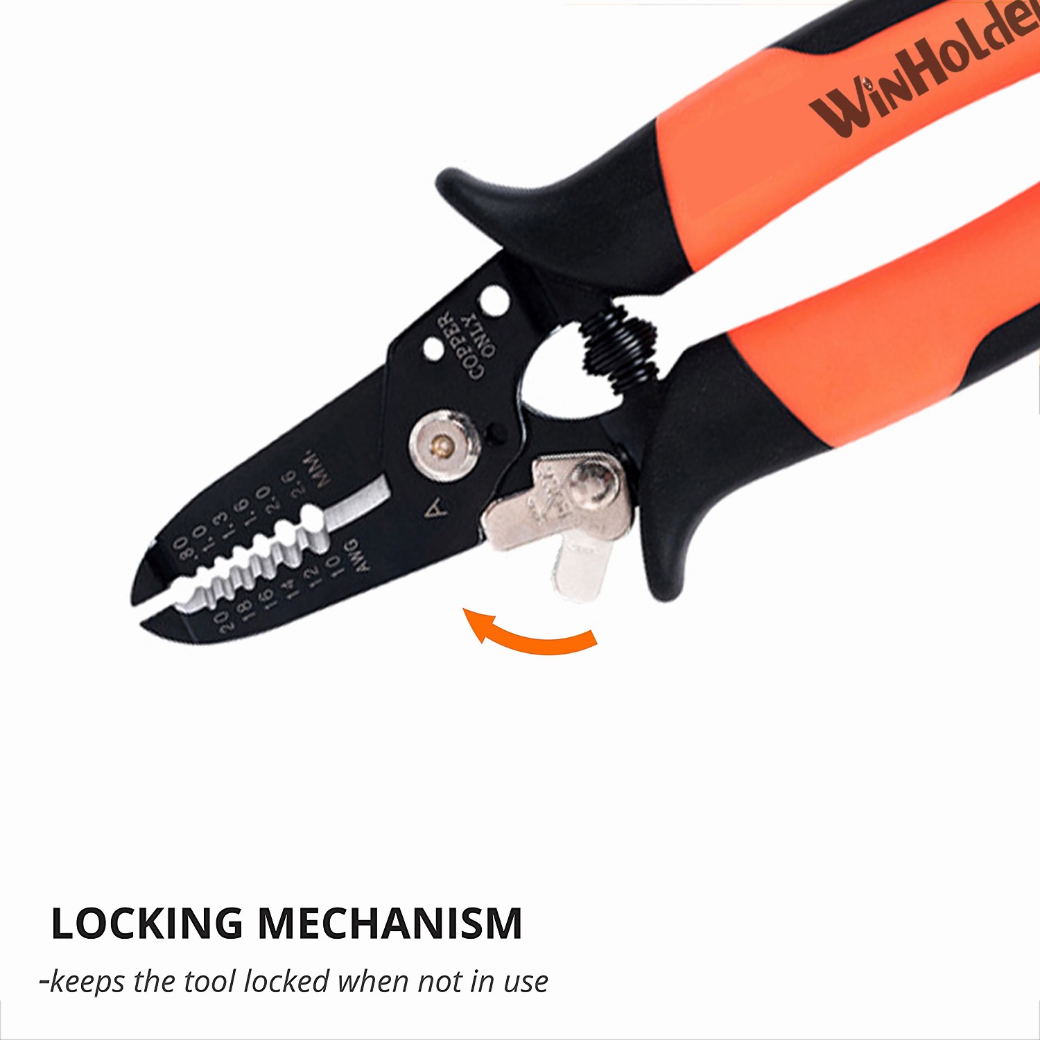 Self Adjusting Insulation Wire Stripper Cutter Crimper Cable Stripping Tools US
