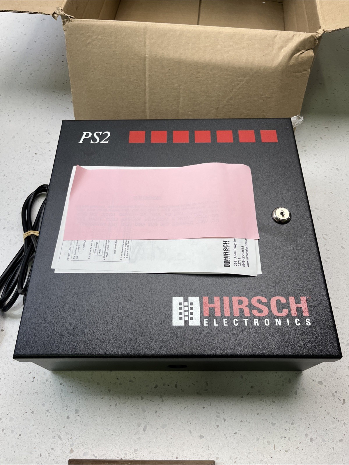 NEW Hirsch Electronics PS2 115 VAC Power Supply | 2 Locks Scramble Pads & Match