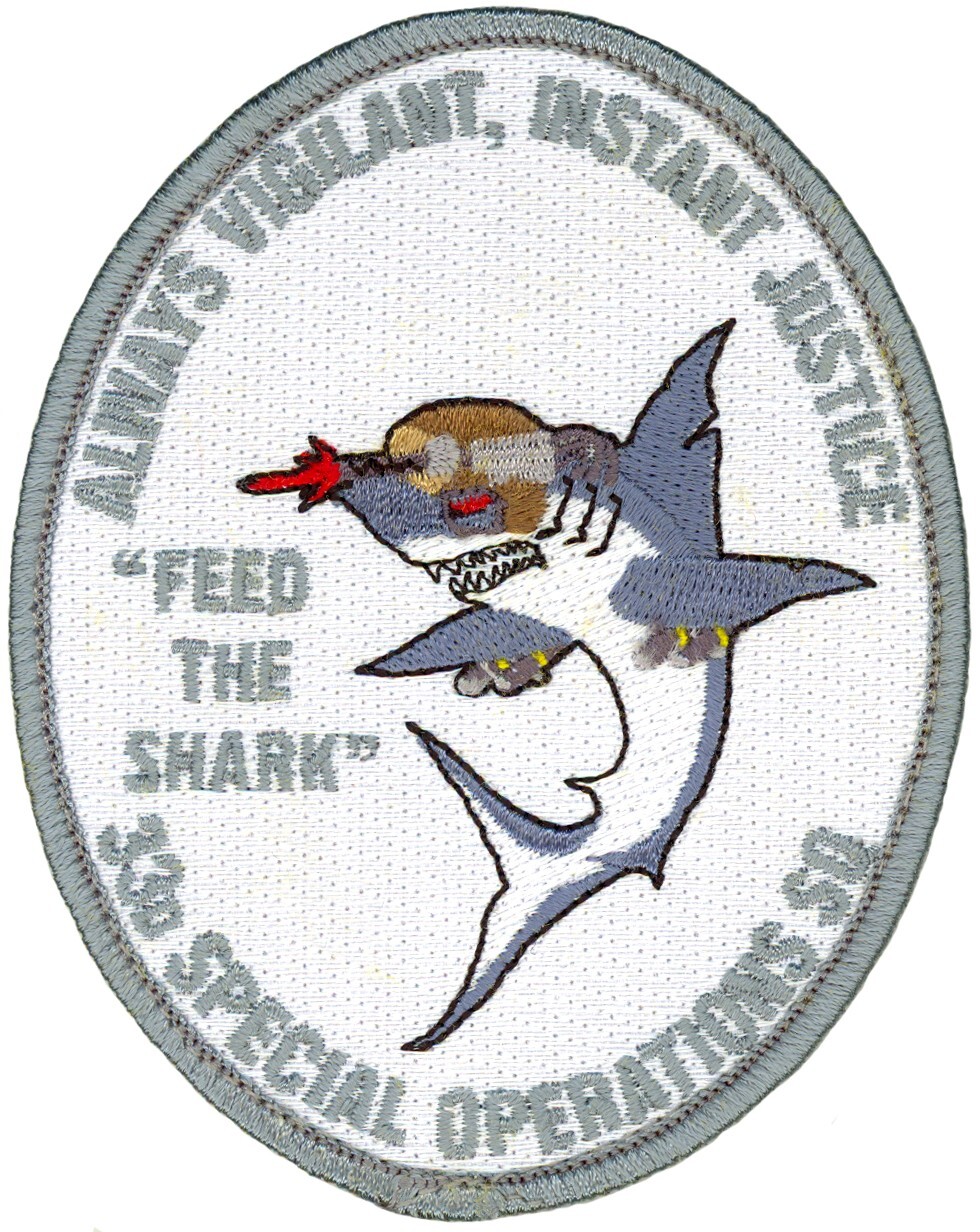 USAF 33d SPECIAL OPERATIONS SQUADRON FEED THE SHARK PATCH