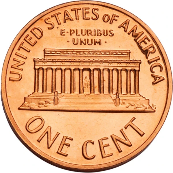 1972 S Lincoln Memorial Cent Coin RED